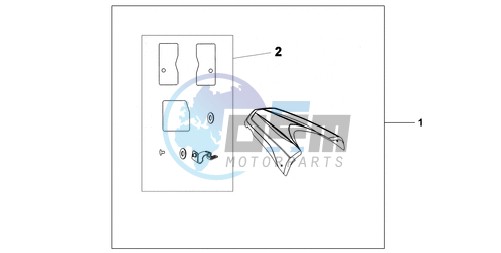 REAR SEAT COWL NH-A84P