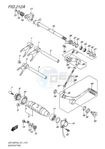 GSX-1250F ABS EU drawing GEAR SHIFTING