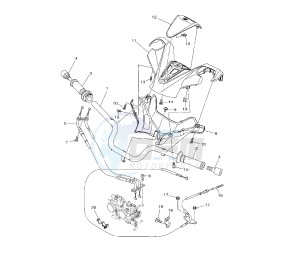 XP T-MAX ABS 530 drawing STEERING HANDLE AND CABLE