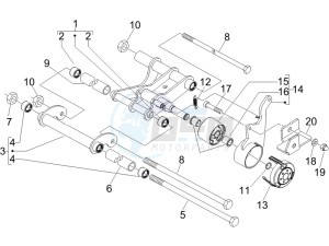 Runner 125 VX 4t e3 (UK) UK drawing Swinging arm