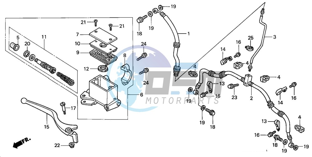 FR. BRAKE MASTER CYLINDER