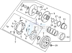 DD50 FIX drawing DRIVE PULLEY / V-BELT