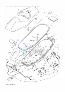 CZD300-A XMAX 300 (BBA3) drawing SEAT