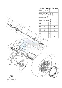 YXZ1000R SS YXZ10YESJ YXZ1000R SS (B0F6) drawing REAR WHEEL