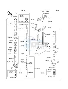 KX 250 M (M2) drawing FRONT FORK