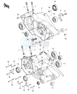 KDX 80 A [KDX80] (A1-A2) [KDX80] drawing CRANKCASE