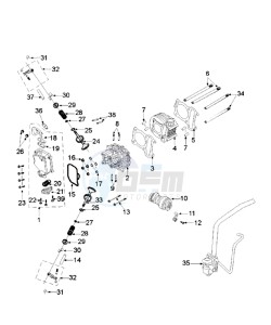 DJANGO 125 SPORT drawing CYLINDER