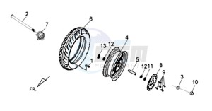 JET 4 R50 drawing FRONT WHEEL