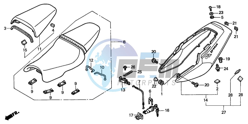 SEAT/REAR COWL