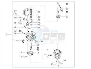 SX 50 FACTORY E4 (EMEA) drawing Carburettor  Parts