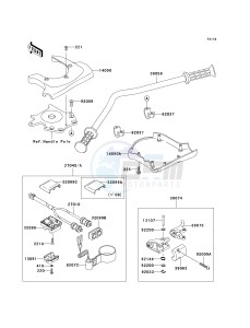 JS 800 A [800 SX-R] (A6F-A9F) A9F drawing HANDLEBAR