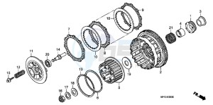 CB600FB drawing CLUTCH