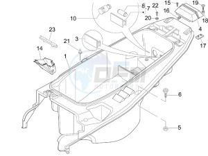 Nexus 250 e3 (UK) UK drawing Helmet box - Undersaddle