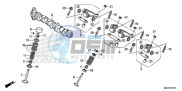 CAMSHAFT/ VALVE (REAR)