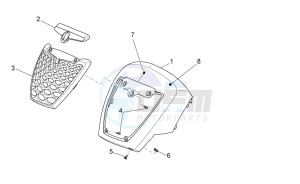 Scarabeo 125-200 ie Light drawing Front body - Front cover