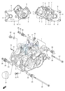 LT-F300 (E24) drawing CRANKCASE