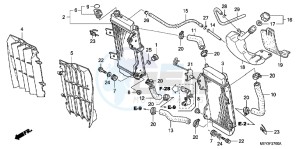 CRF450XD CRF450X Europe Direct - (ED) drawing RADIATOR