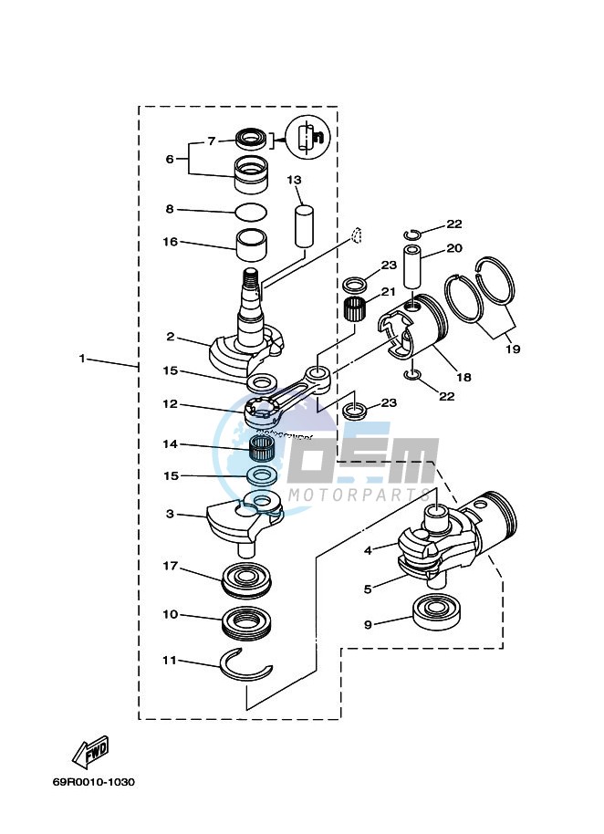 CRANKSHAFT--PISTON