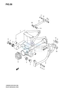 VZ800 (E3-E28) MARAUDER drawing REAR SWINGING ARM