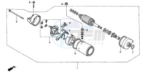 CBF600N drawing STARTING MOTOR (CBF600S6/SA6/N6/NA6)