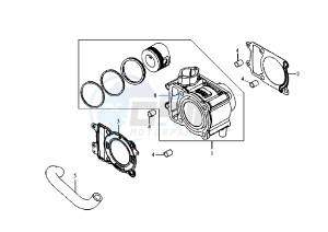 JOYRIDE - 200 cc drawing CYLINDER