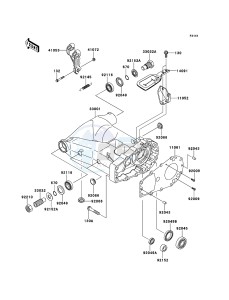 KFX700 KSV700A7F EU drawing Swingarm