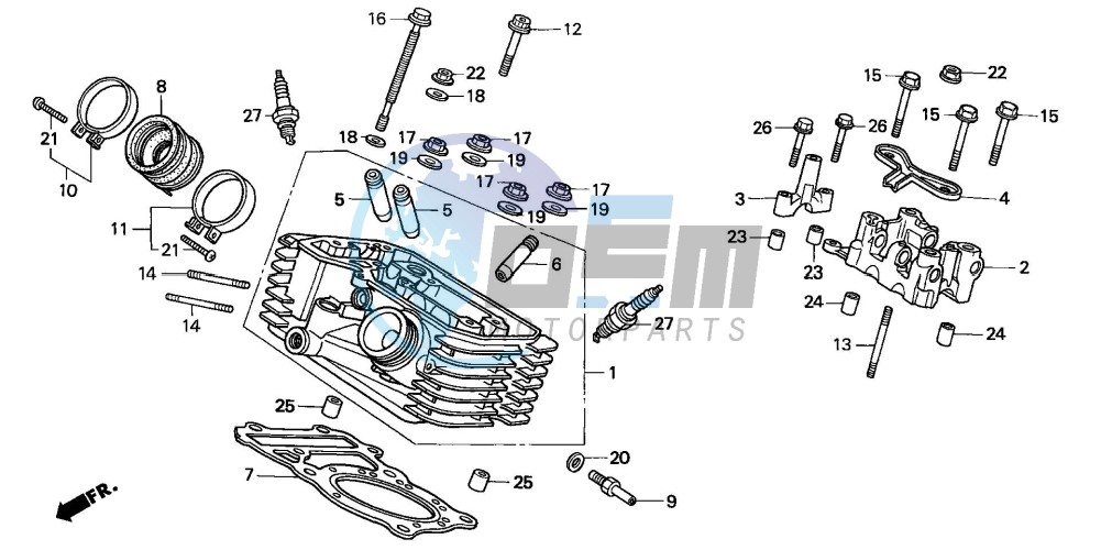 CYLINDER HEAD (REAR)