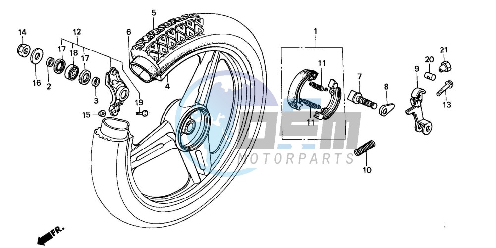 REAR WHEEL (SH50DP/DS)