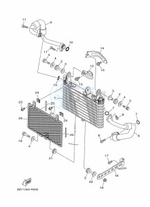 MT-10 MTN1000 (B67S) drawing OIL COOLER