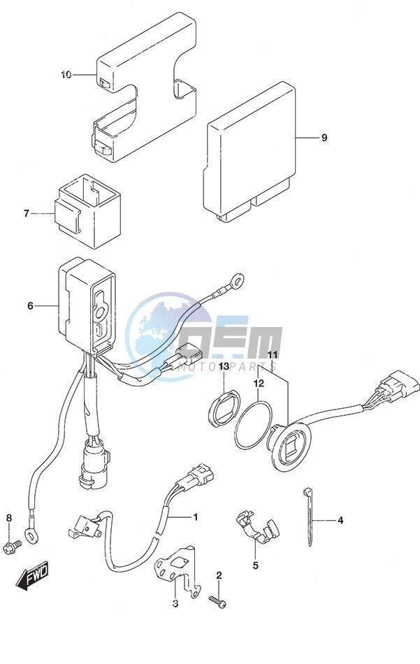 PTT Switch/Engine Control Unit