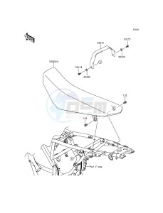 KLX125 KLX125CDS XX (EU ME A(FRICA) drawing Seat