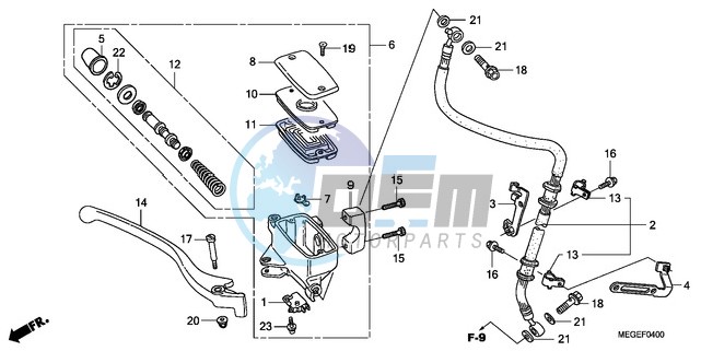 FRONT BRAKE MASTER CYLINDER