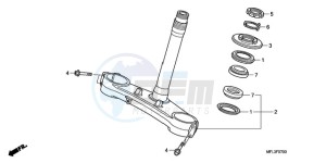 CBR1000RA9 E / ABS MKH REP drawing STEERING STEM