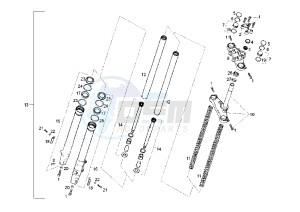 SENDA SM X-RACE - 50 cc drawing FRONT FORK