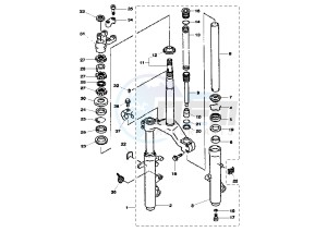 YP MAJESTY DX 250 drawing FRONT FORK