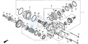 NT650V DEAUVILLE drawing SIDE GEAR CASE