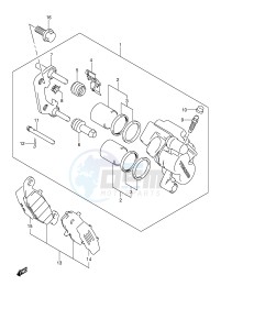 DL650 (E2) V-Strom drawing FRONT CALIPER