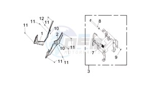 CRUISYM 125I ABS (L8 L9) EU EURO4 drawing L.-R. FLOOR SIDE COVER