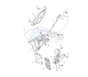 YZ LC 250 drawing SIDE COVERS 1P8M-N-P-R