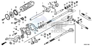 TRX250TMG TRX420 Europe Direct - (ED) drawing GEARSHIFT DRUM