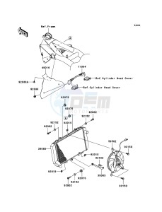 Z1000_ABS ZR1000C7F FR GB XX (EU ME A(FRICA) drawing Radiator