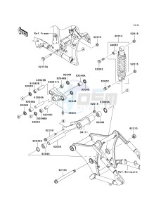 VN 900 B [VULCAN 900 CLASSIC] (6F-9F) B6F drawing SUSPENSION_SHOCK ABSORBER