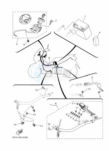 CZD300-A XMAX 300 TECH MAX (BY36) drawing FRAME