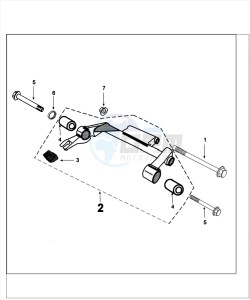 TWEET 125 PRO drawing ENGINE BRACKET