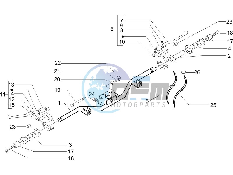 Handlebars - Master cilinder