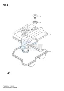 RM-Z450 (E19) drawing CYLINDER HEAD COVER