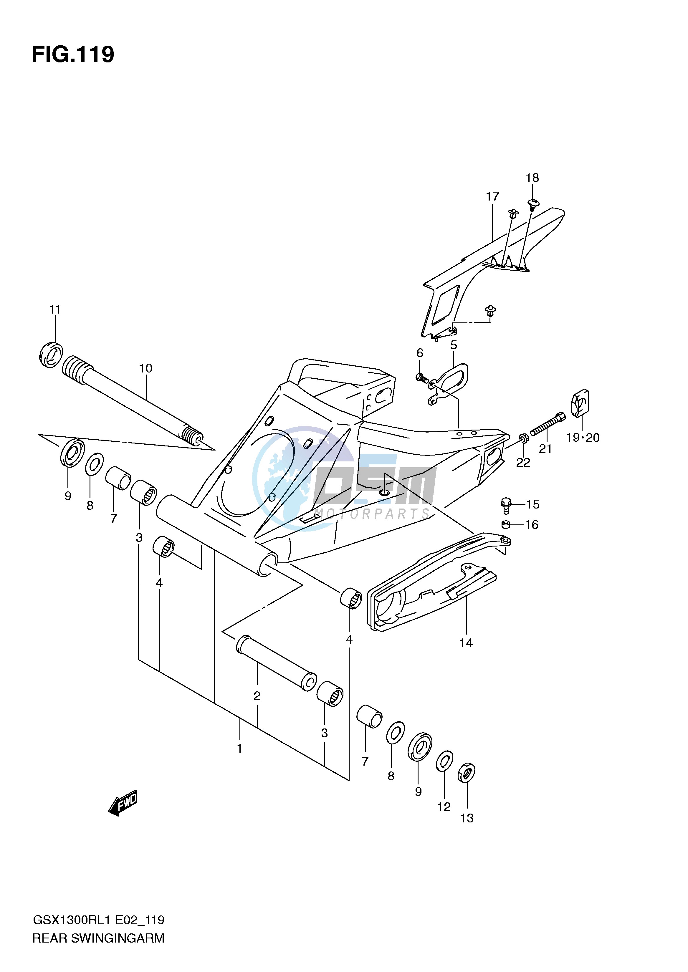 REAR SWINGING ARM