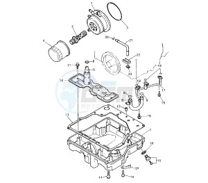 YZF R 750 drawing OIL CLEANER