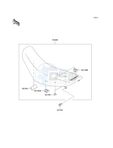 KDX200 H (H6F) 80 H6F drawing SEAT