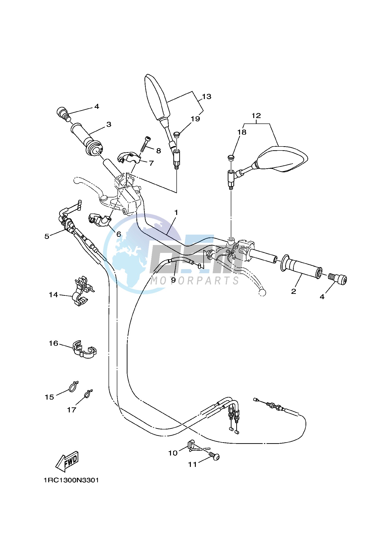 STEERING HANDLE & CABLE